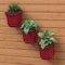 Mayne Valencia 8in Wall Mount Planter - Red 3-Pack 3871-R - alternate 4